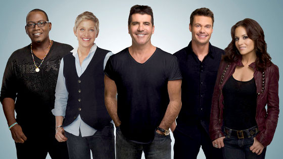 American Idol, Simon Cowell, Kara DioGuardi, Randy Jackson, Ellen Degeneres, Ryan Seacrest American Idol, Simon Cowell, Kara DioGuardi, Randy Jackson, Ellen Degeneres, Ryan Seacrest